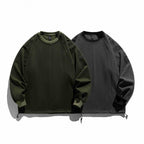 Unisex Structured Oversize Sweatshirt with Drawstring Hem and Raglan Sleeves Fashion Glam