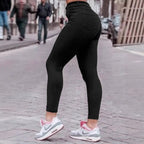 Ladies high-waisted skinny jeans with stretch and figure-flattering cut Fashion Glam