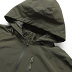 Men's Ultralight All-Weather Outdoor Jacket with Hood Breathable Mesh Lining and Zippered Pockets Fashion Glam