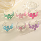 Women's bracelet made of high-quality metal with floral design Fashion Glam