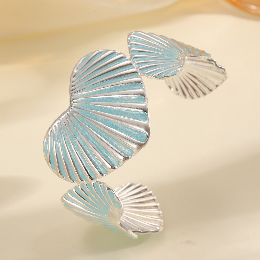 Women's bracelet with artistic shell motif Fashion Glam