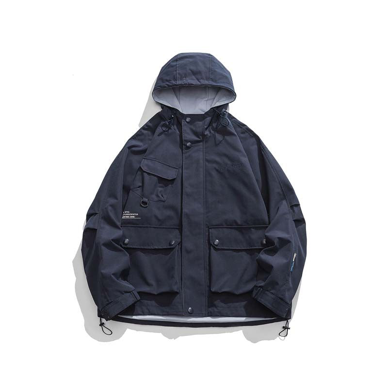 Unisex Oversize-Utility-Jacket with Hood, multifunctional flap pockets and drawstring Fashion Glam