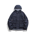 Unisex Oversize-Utility-Jacket with Hood, multifunctional flap pockets and drawstring Fashion Glam