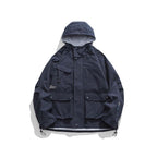 Unisex Oversize-Utility-Jacket with Hood, multifunctional flap pockets and drawstring Fashion Glam