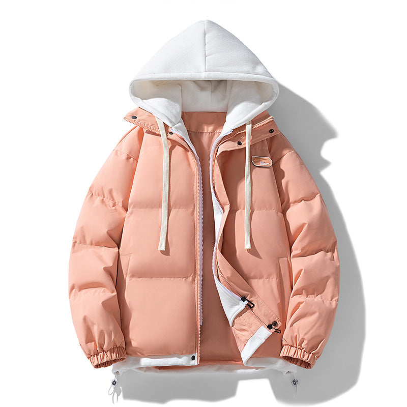 Women's quilted hooded jacket with soft teddy fleece lining, adjustable hem, and elastic cuffs Fashion Glam