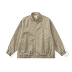 Unisex Boxige lightweight bomber jacket made of cotton blend with stand-up collar, zipper and drawstring hem Fashion Glam