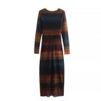 Women's Figure-Hugging Midi Dress with Side Draping and Round Neckline Fashion Glam