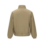 Men's short technical jacket with high stand-up collar, waist belt and elastic cuffs Fashion Glam