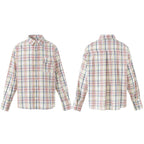 Unisex Checked Overshirt-Jacket with Chest Pocket and Boxy Cut Fashion Glam