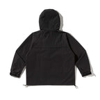 Unisex Technical Oversized Hooded Jacket with Mesh Ventilation Zones, Zipper and Drawstring Fashion Glam