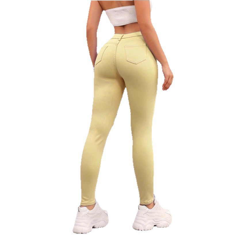 Women Thermo-Skinny-Jeans with Fleece Lining and High Waist Fashion Glam