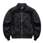 Men's Technical Bomber Jacket with Windproof Shell, Ribbed Cuffs and Zipper Pockets Fashion Glam