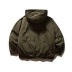 Men's lightweight wind and water-repellent hoodie jacket in boxy oversized cut with elastic cuffs Fashion Glam