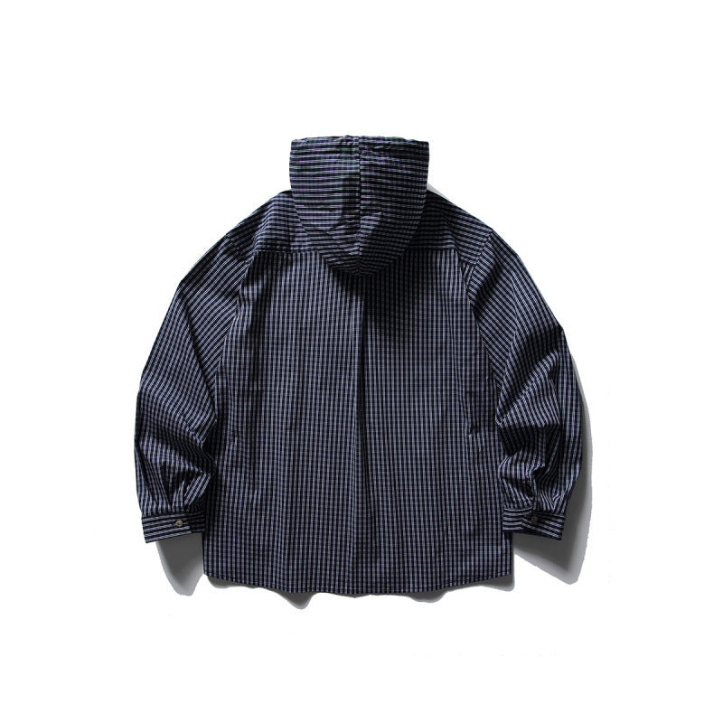 Unisex Oversized Hoodie Overshirt made of cotton blend with chest flaps and continuous button placket Fashion Glam