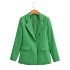 Women's Two-Piece Fitted Blazer and Shorts Set with Corset Crop Top Fashion Glam