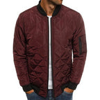 Men's padded jacket with high collar and practical zip pockets Fashion Glam