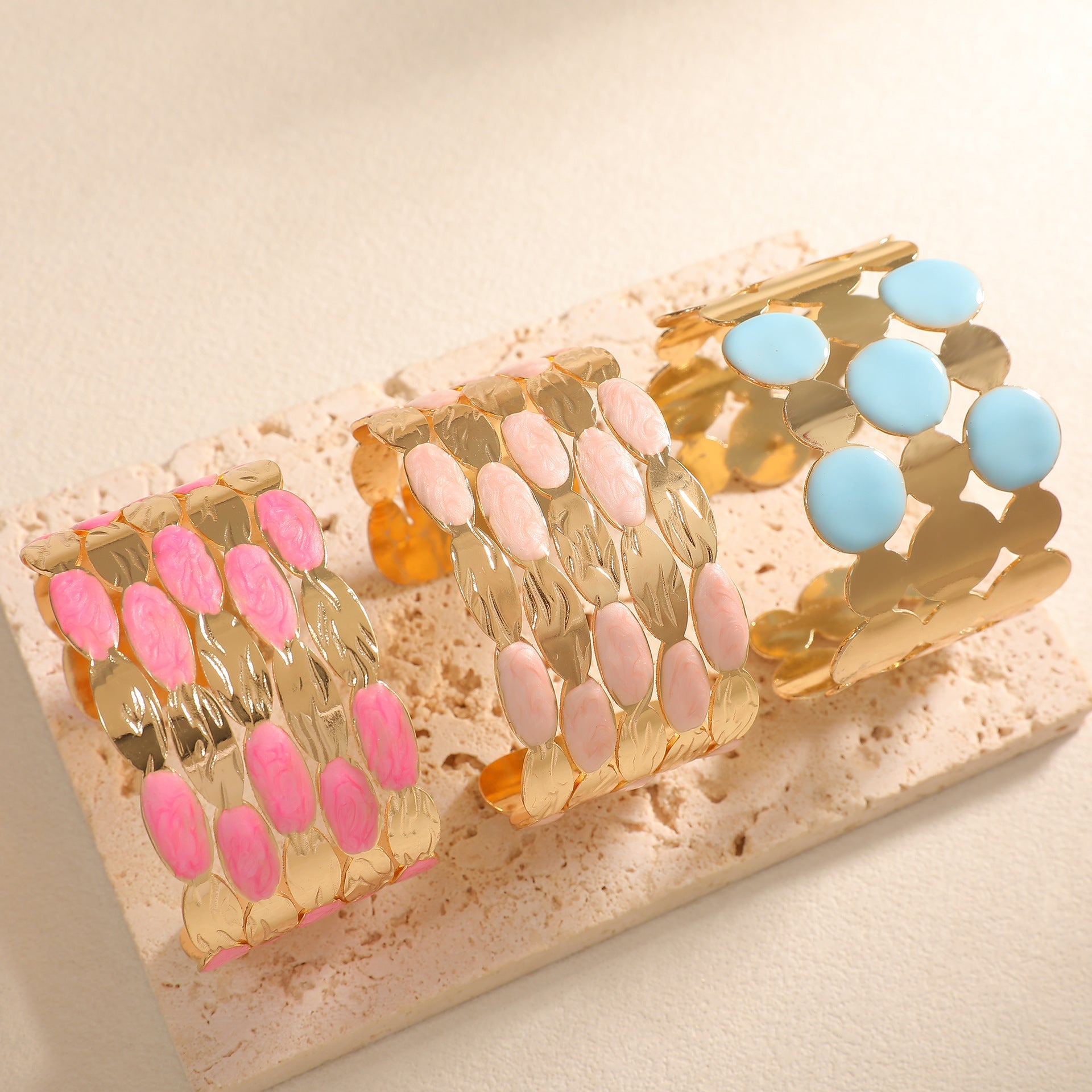 Ladies bracelet with intricate floral design Fashion Glam