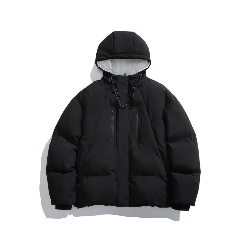 Unisex Kastige padded hoodie jacket with thermal insulation, water-repellent zippers, and drawstring Fashion Glam