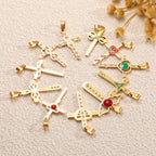 Ladies cross pendant with heart-shaped design and sparkling accents Fashion Glam