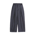 Women's Palazzo Pants with High Waist, Pleats and Elastic Waistband Fashion Glam