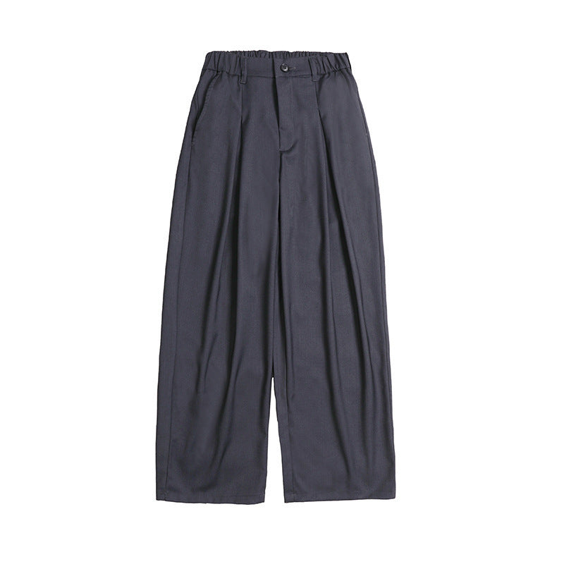 Women's Palazzo Pants with High Waist, Pleats and Elastic Waistband Fashion Glam