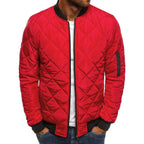 Men's padded jacket with high collar and practical zip pockets Fashion Glam