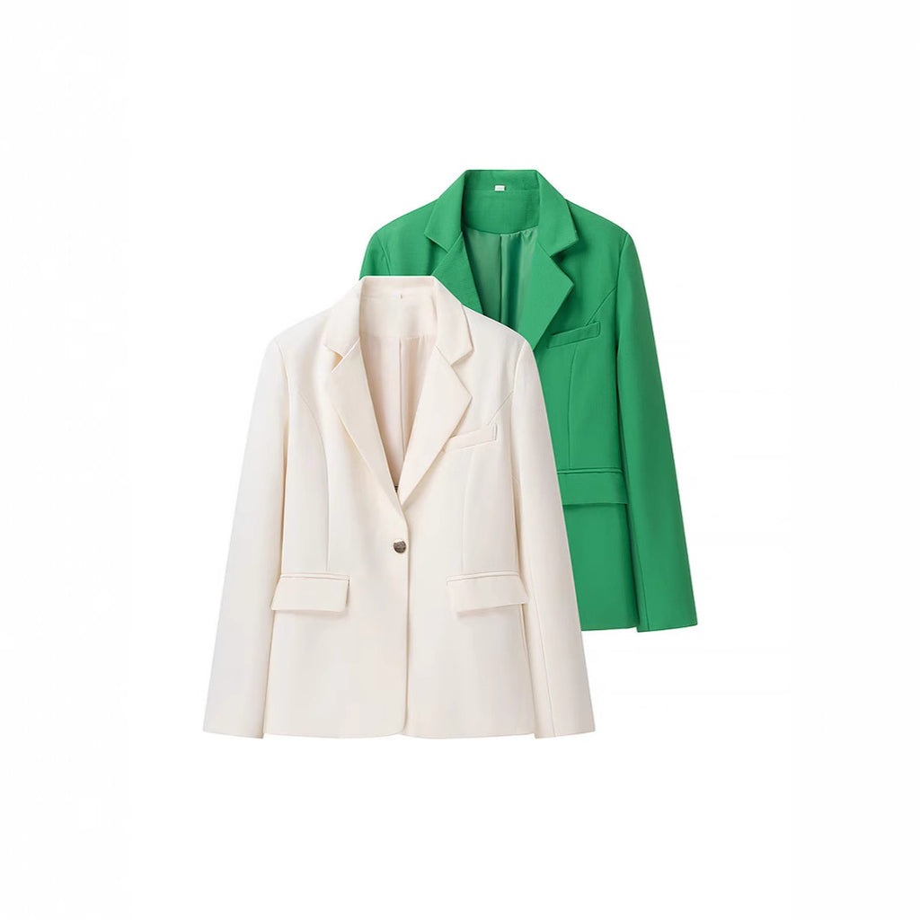 Women's Boucle Two-Piece with Tailored Longline Blazer, Heart-Shaped Bustier, and High-Waisted Shorts Fashion Glam