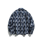 Unisex Checked Overshirt in Boxy Cut with Chest Pocket and Shirt Collar Fashion Glam