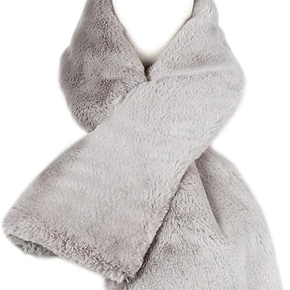 Ladies Luxurious Faux Fur Stole with Pocket Slot and Soft Thermal Lining Fashion Glam