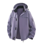 Men's Urban Softshell Outdoor Jacket with Hood, Concealed Zipper and Multiple Pockets Fashion Glam
