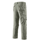 Men's Robust-Constructive Cargo Trekking Pants with Elastic Waistband and Multiple Pockets Fashion Glam