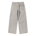Women's Wide Utility Pants made of durable canvas with reinforced knee panels Fashion Glam