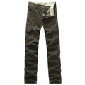 Men's Robust Elastic Canvas Cargo Pants with Reinforced Knee Areas and Multi-Pockets Fashion Glam
