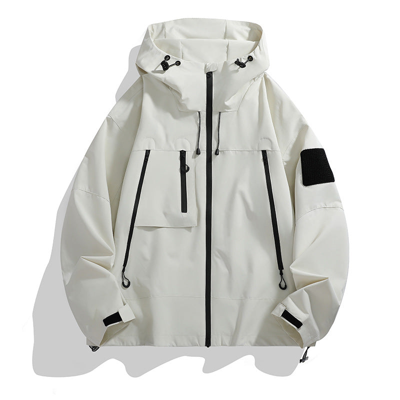 Ladies technical outdoor jacket with adjustable hood system and multifunctional pockets Fashion Glam