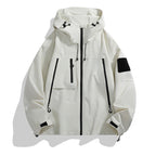 Women's Technical Outdoor Jacket with Adjustable Hood System and Multifunctional Pockets Fashion Glam