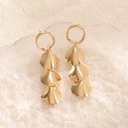 Women Hanging Earrings with Elegant Shell Design Fashion Glam
