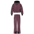 Women's Patterned Stretch Jogging Pants with Flared Leg, Elastic Drawstring Waistband and Zipper Pockets Fashion Glam
