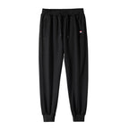Men's Slim-Fit Jogging Pants with Elastic Ribbed Waistband, Drawstring and Zipper Pockets Fashion Glam
