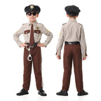 Men's police costume with decorative uniform and accessories Fashion Glam