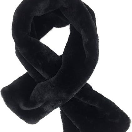 Ladies Luxurious Faux Fur Stole with Pocket Slot and Soft Thermal Lining Fashion Glam
