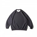 Unisex Loose-Fit Sweatshirt with Waffle Structure, Crew Neck and Ribbed Cuffs Fashion Glam