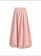Women’s maxi skirt with wide pleats and balloon-shaped hem Fashion Glam