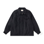 Unisex Boxy Overshirt Jacket made of fine cord structure with breast pockets and concealed zipper Fashion Glam