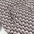 Women's Oversize Quilted Winter Jacket with High Stand-up Collar and Geometric All-over Pattern Fashion Glam