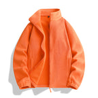 Unisex fleece jacket with standing collar, full-length zipper and elastic cuffs Fashion Glam