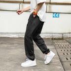 Men's Casual Cargo Pants with Elastic Waistband and Practical Side Pockets Fashion Glam