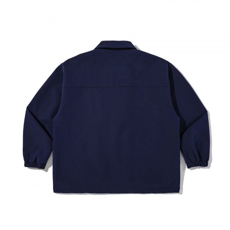 Unisex Boxy Utility Shirt Jacket with Multiple Flap Pockets and Snap Button Closure Fashion Glam