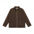 Unisex Boxy Training Jacket with full zip, stand-up collar and inset side piping Fashion Glam