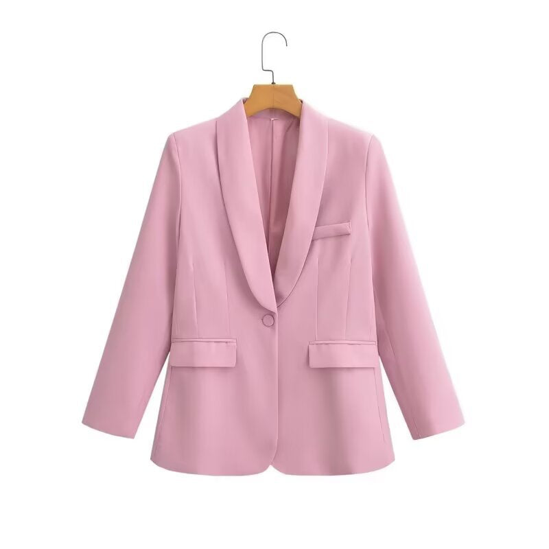 Women's Two-Piece Longline Blazer and High-Waist Pants Set with Fitted Vest Fashion Glam