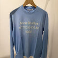 Men's Long Sleeve Shirt with Logo Print and Round Neckline Fashion Glam